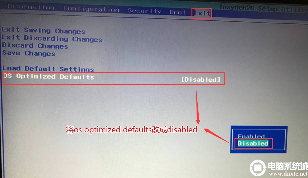 把OS Optimized Defaults設置為Disabled 把OS Optimized Defaults設置為Disabled